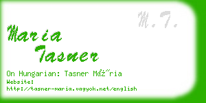 maria tasner business card